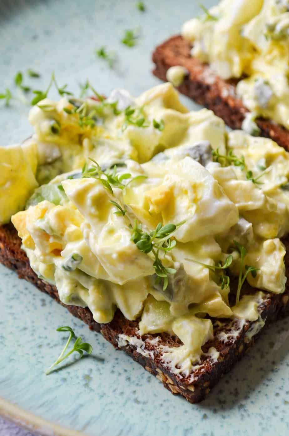 Schneller Eiersalat ohne Mayo
