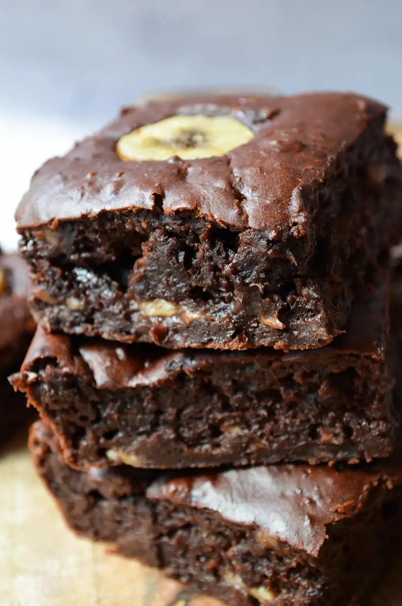 Bananen Brownies - super fudgy