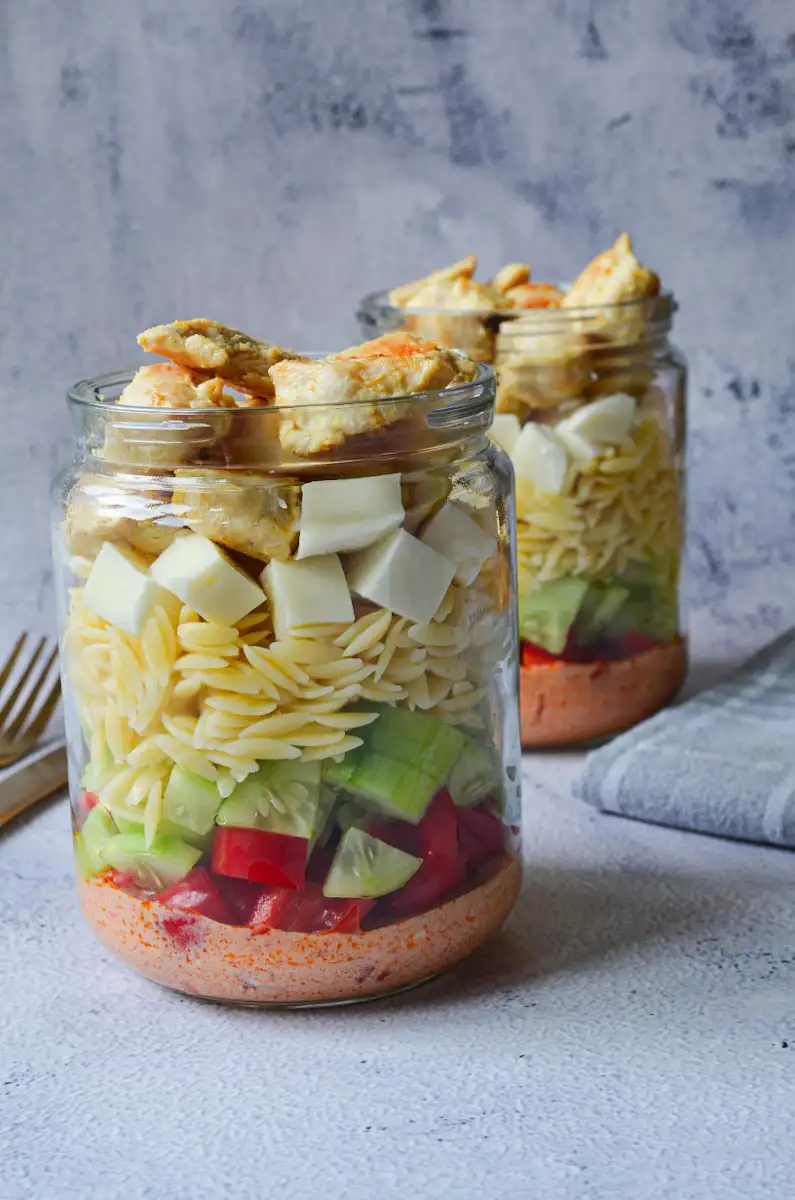 Meal Prep Salat im Glas