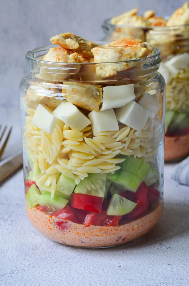 Meal Prep Salat im Glas