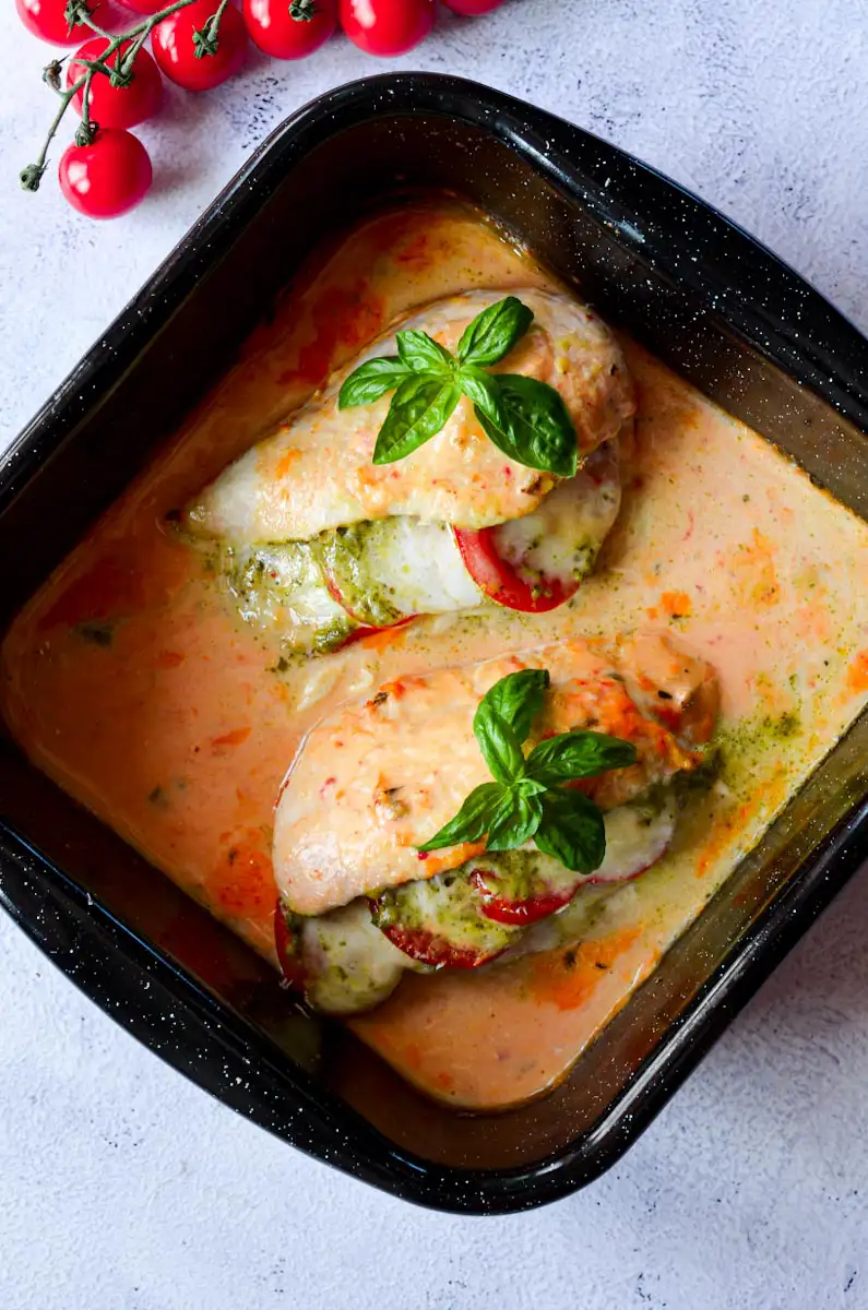 Tomate Mozzarella Hähnchen Tomate Mozzarella Hähnchen