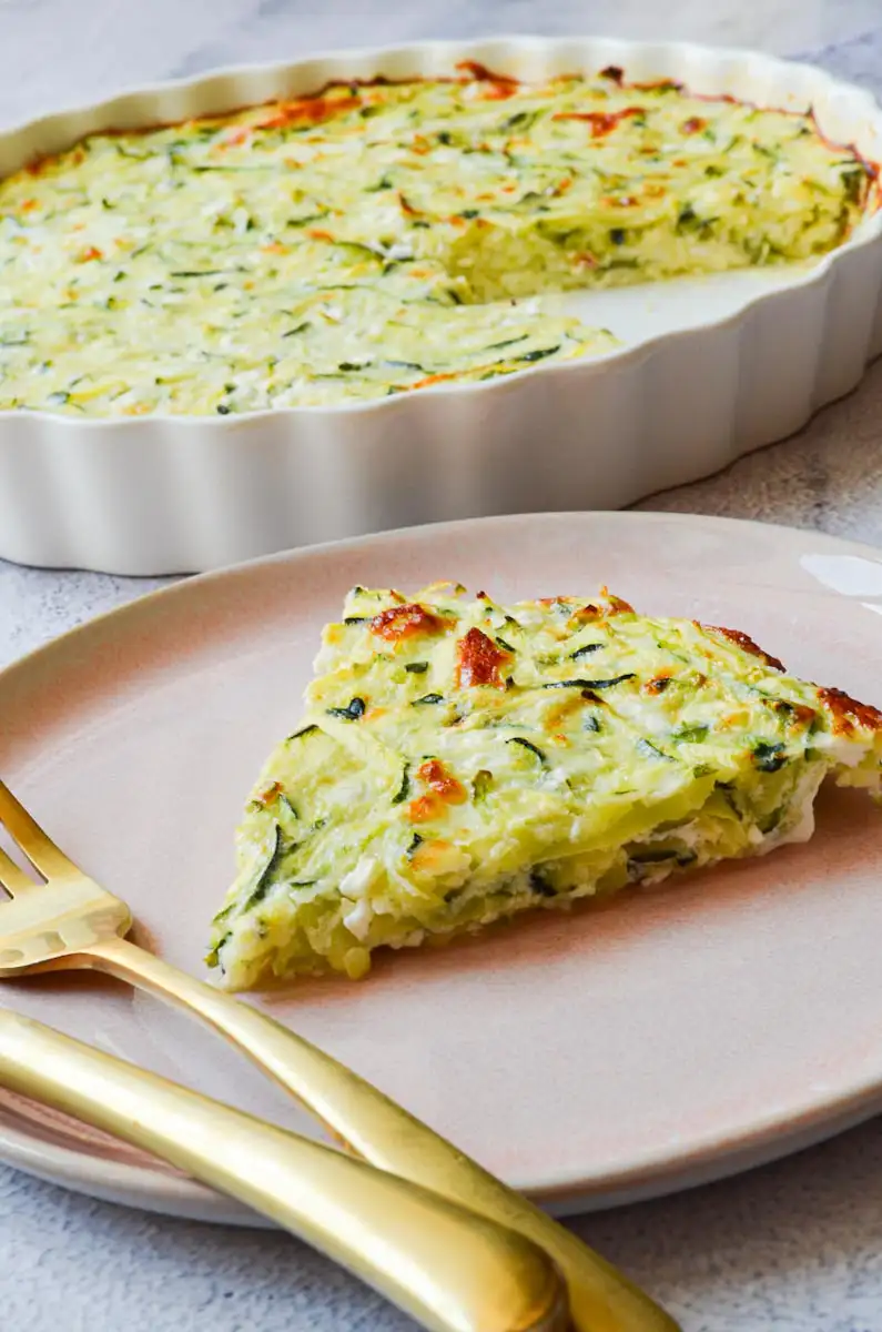 Zucchini Quiche ohne Boden